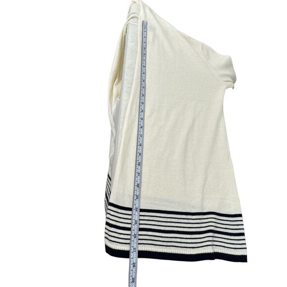 Talbots Cardigan Sweater Open Pleated Bell Sleeve Cashmere Ivory Cream Sz XS - Picture 8 of 8